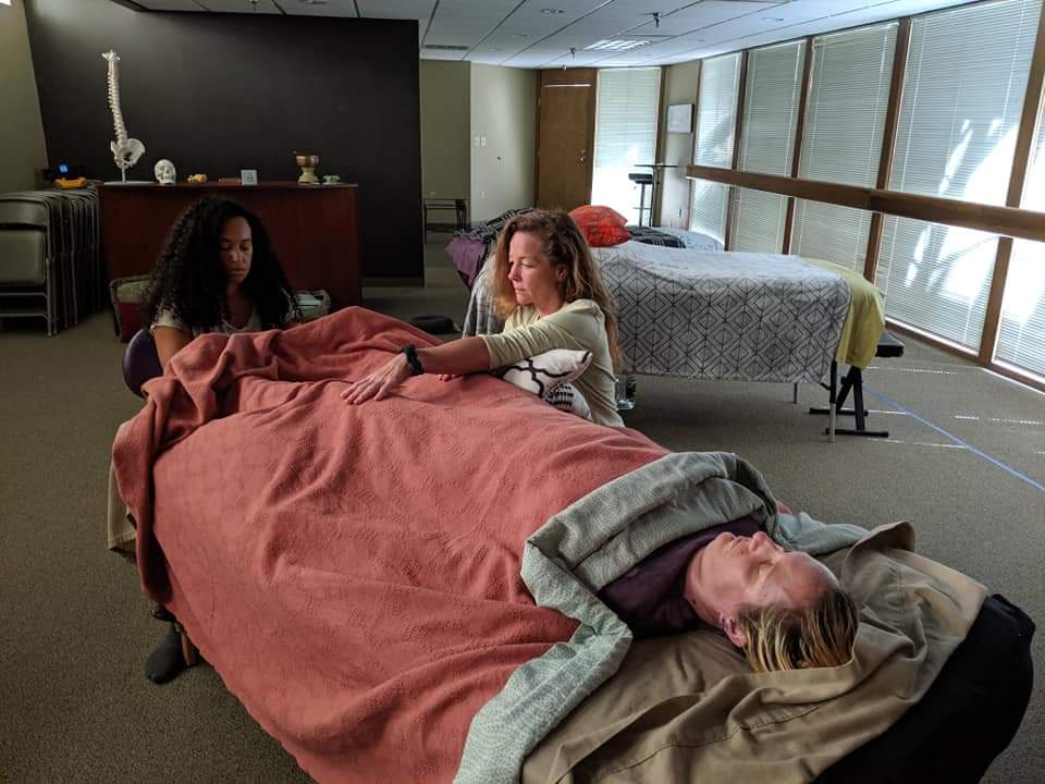Recieving a Craniosacral Session